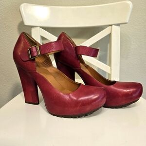 Kork-ease Vintage-Inspired Mary Jane Heels with Chunky Heel, Priscilla Style